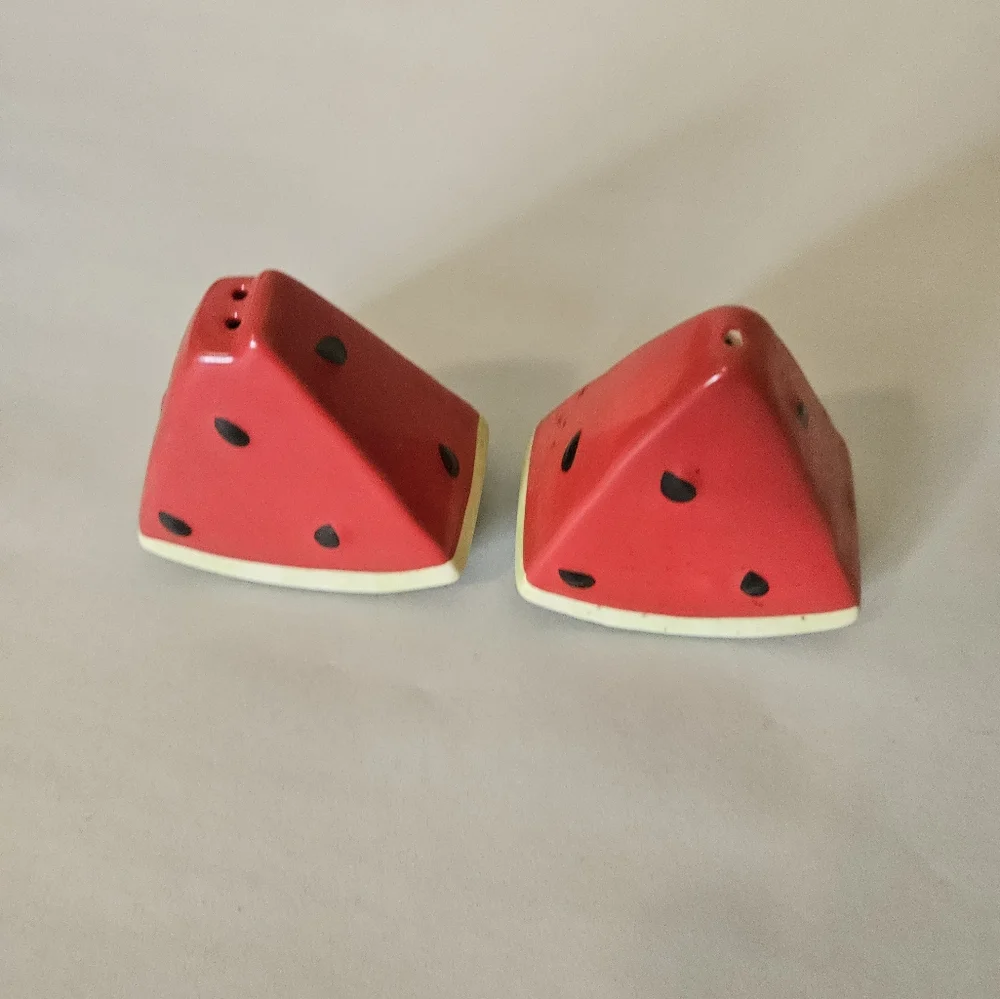 Watermelon-Themed Kids Salt and Pepper Shakers
